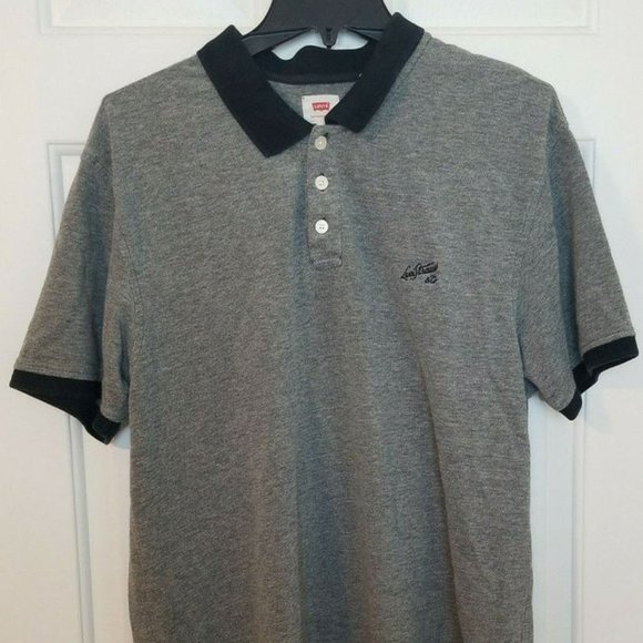 Levi's Other - Men's Levi's Strauss Polo Shirt XL Gray Short Sleeve